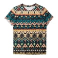 thumbnail image 5 of SMihono Hauts pour Femmes Été Décontracté Mode Confortable Col Rond Manches Courtes Imprimé Blouse T-shirt Oversize pour Femmes 2023, 5 of 5
