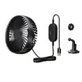 thumbnail image 2 of Kuntesetty USB Car Cooling Fan Air Circulation Fan Compact Universal Portable Rotatable 12V Black, 2 of 9