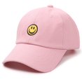 thumbnail image 1 of Gorra de béisbol SONMONY Smile Face para niño de 3 a 12 años, rosa, 1 of 6