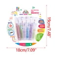 thumbnail image 2 of Chmadoxn DIY Bubble Popcorn Drawing Pens Puffy Bubble Pen Puffy 3D Art Safe Pen, Popcorn Pens, Magics Colour DIY Bubble Popcorn Drawing Pens for Greeting Birthday, 2 of 3