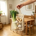 thumbnail image 6 of Mesh Hanging Storage Bag,with Pockets Produce Organizer Breathable Reusable Vegetable Holder for Kitchen Pantry Cabinets, 6 of 6