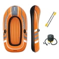 thumbnail image 1 of Bestway 61062E H2OGO! Kondor 2000 77 x 45 Inch Inflatable Water Raft Boat with 2 Oars, Orange, 1 of 9