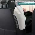 thumbnail image 5 of Customed For 2005-2023 Toyota Tacoma Crew Cab/Double Cab Front+Rear Seat Covers PU Leather,Black&Gray, 5 of 10