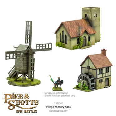 Pike and Shotte Epic Battles - Village Scenery Pack New