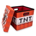 thumbnail image 3 of Juego de cubos de almacenamiento Toynk de tela Minecraft de 33 cm con tapa, 4 unidades, 3 of 5