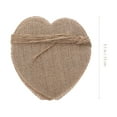 thumbnail image 2 of LEDMOMO Beige Heart Party Gar Burlap Banner for Indoor Outdoor Use, 2 of 5