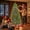 Green, variant on Nextay 6ft Snow Flocked Artificial Christmas Tree Pre-Lit with Warm White Lights, Hinged Spruce for Home Office Holiday Decor