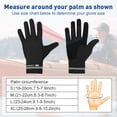 thumbnail image 4 of Sun Will Ice Silk Gloves Compression Sun Protection Non-Slip Gloves Black S-XL, 4 of 8