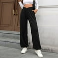 thumbnail image 5 of Women’s Wide Leg Pants with Pockets High Waist Loose Casual Trousers Business Work Casual Pants 2025, 5 of 6