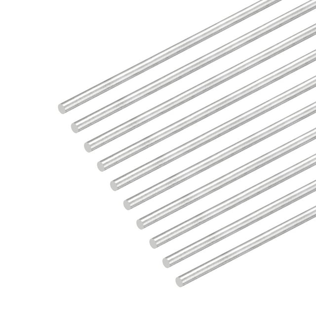 304 Inoxidable Acero Unique Bargains Redondas Varillas 3,5mm x 450mm Paquete de 10