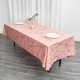 thumbnail image 2 of Mantel rectangular de poliéster Efavormart de 152 x 264 cm, color rosa empolvado, con estampado geométrico dorado, 2 of 8
