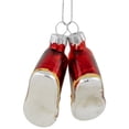 thumbnail image 5 of Northlight 2.25" Red and Silver Sneakers Glass Christmas Hanging Ornament, 5 of 5