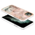 thumbnail image 2 of ELEHOLD for iPhone 11 Pro Max 6.5 inch Marble Case, Clear Electroplated Frame Soft TPU Anti-Scratch Wear-Resistant Wireless Charging Slim Fit Transparent Case for iPhone 11 Pro Max, Rosegold, 2 of 5