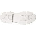 thumbnail image 4 of Steve Madden Tarzana White Leather Lace Up Embellished Combat Ankle Boots (White Leather, 7), 4 of 9