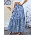 thumbnail image 4 of a.Jesdani Womens Maxi Skirts Casual Elastic High Waist Swing Tiered Beach Maxi Skirt s-xxl, 4 of 6