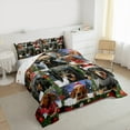 thumbnail image 2 of Manfei Pet Dachshund Full Size Comforter Sets,Merry Xmas Bedding Comforter Set,Happy New Year Bedding Sets For Boys Teens,Ultra Soft Home Decor Reversible,3 Pieces, 2 of 7