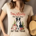 thumbnail image 4 of Pawsitively Best Time Dog Shirt | Holiday Dog Lover Christmas Graphic Tee, Heliconia, Size M, 4 of 6