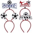 thumbnail image 1 of KAKOWELY 4 diademas de fútbol, accesorios para el cabello, diademas para eventos deportivos, diademas para animar, 1 of 4