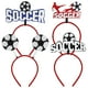 thumbnail image 1 of KAKOWELY 4 diademas de fútbol, accesorios para el cabello, diademas para eventos deportivos, diademas para animar, 1 of 4