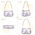thumbnail image 7 of FORMRS Womens Shoulder Bag with Chain Strap Clutch Purse Cute Tote Handbag, Pink Skates, 7 of 7