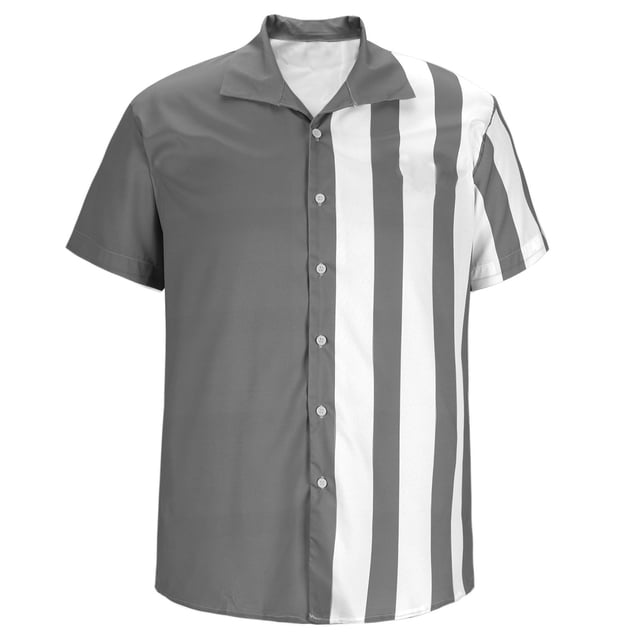 ylioge Plus Size Short Sleeve Shirts S-6XL Big and Tall Button-Down Collared Tshirts Shirt Lightweight Color-Block Comfort Going Out Beach Tops