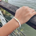 thumbnail image 4 of Ziurtnc Retro Titanium Steel Beads Couple Bracelets Lightweight Adjustable Rope Friendship Wristbands Birthday Gift, 4 of 8
