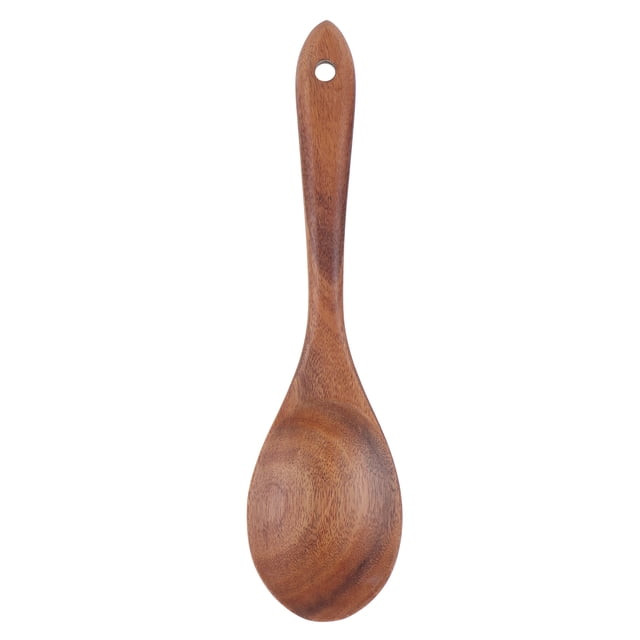 Vajilla de madera de teca, vajilla de madera de calidad alimentaria para cocina, restaurante, comedor, para SaladSpoon