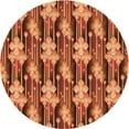 thumbnail image 1 of Ahgly Company Machine Washable Indoor Square Transitional Orange Area Rugs, 3' Square, 1 of 7