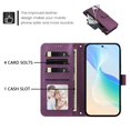thumbnail image 4 of For Samsung Galaxy S23 5G 6.1-inch Wallet Case Multi-Card Slots Zipper Wallet Leather Phone Case,Dark Purple,For Galaxy S23 (5G), 4 of 10