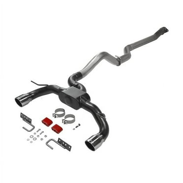 Flowmaster 818144 Outlaw Cat-Back Exhaust System Stainless Dual Exit Black Tips