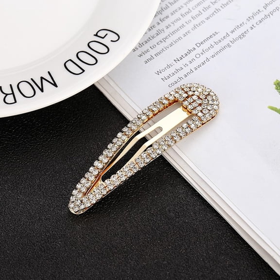 Toyvian 4Pcs Rhinestone Hair Clip Hair Barrette Alloy for Women Dates
