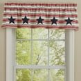 thumbnail image 6 of Park Designs Red Stars And Stripes Patch Lined Valance 14''L, 6 of 6