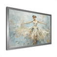 thumbnail image 3 of Designart "Minimalism Ballerina In Beige And Gold" Ballet Picture Framed Canvas Wall Art, 3 of 5