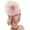 Nude & Pink, variant on Women Fascinators Hat Headband Base Design Stable Non-Slip Mesh Flower Shape Headgear Tea Party Hat Accessories