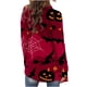 thumbnail image 3 of Cárdigan de moda para mujer, estampado holgado, de manga larga, abrigo, blusa, abrigo para mujer, 3 of 5