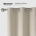 thumbnail image 3 of Deconovo Blackout Curtains Solid Ring Top Room Darkening Window Curtains for Bedroom 42x54 inch Light Beige Set of 2, 3 of 6