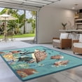 thumbnail image 2 of Milliken Guy Harvey Area Rug SPONGE GARDEN Sponge Garden Blue Modern, 7' x 10', 2 of 5