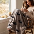 thumbnail image 6 of Fall Throw Blankets, Fall Maple Leaf Thanksgiving Flannel Soft Blanket, Comfort Lightweight Throw Blanket Halloween Themed, for Couch Bed Sofa Decor, 6 of 7