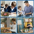 thumbnail image 6 of TRIPGEAR 4 Compartments Pencil bag,Big Canvas Pen Pouch,Tool bag School Office Organizer, 6 of 8