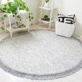thumbnail image 2 of SAFAVIEH Vermont Yvette Solid Area Rug, Grey/Ivory, 6' x 6' Round, 2 of 11