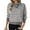 Dark Gray, variant on Tnhcen Women's Denim Collar Sweater False Two-Piece Knit Top Color Block Striped Pullover Acrylic Warm Winter Wear Casual Chic S-L