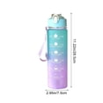 thumbnail image 3 of Guodhu Large Capacity Sports Water Bottle with Bounce-Top Lock and Straw, Gradient Design Leak-Proof Plastic Travel Cup for Daily Hydration(Multicolor P), 3 of 6