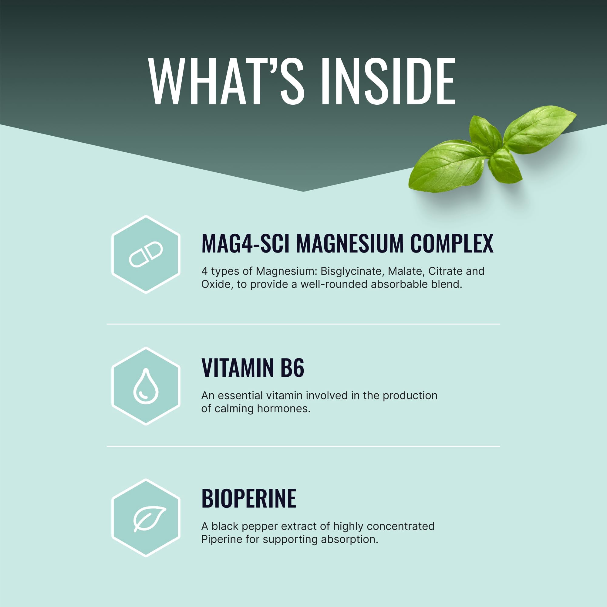 Approved Science Magnesium Complex - Magnesium Bisglycinate, Malate, Citrate, and Oxide, Heart, Headaches, Cramps, Energy - High Absorption - 60 Capsules - 1 Month Supply - Non-GMO, Vegan