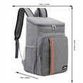 thumbnail image 3 of 1pc New Large Capacity Insulation Backpack, Meal Bag, Portable Hand Ice Bag, Outdoor Picnic Bag, Waterproof Bento Bag, Commuter Students Lunch Bag, Leakproof Backpack, Multifunctional Outdoor Bag, 3 of 5