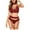 Wine Red, variant on Avidlove Women Lingerie with Garter and Stockings Sexy Bra and Panty Set Lace Bodysuit(BlackL)