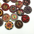 thumbnail image 6 of 100 PCS Assorted Bulk Buttons Mixed Colors Flatback for Crafts Sewing DIY Children's Manual Button , Brown Series 20mm, 6 of 6