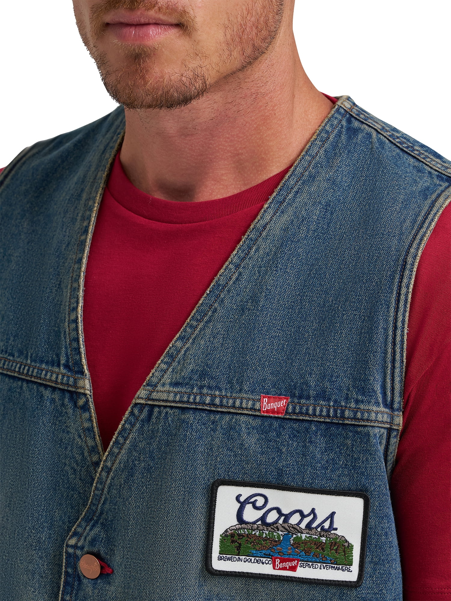Wrangler® x Coors® Denim Vest, Sizes S-2XL
