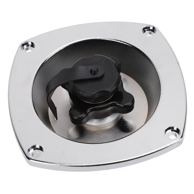 RV City Water Inlet, Erosion Resistant Chrome Pressure Reducing RV Water Inlet Flange with Check Valve for Trailer Marine