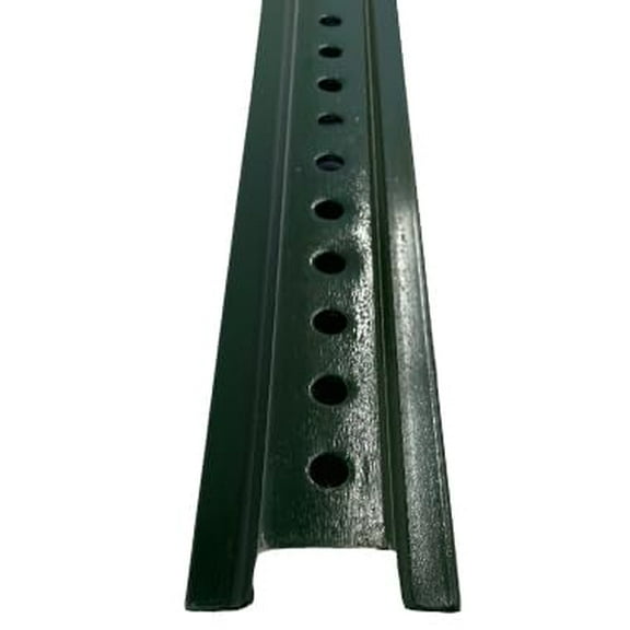 8-Foot Green U-Channel Sign Post - Heavy Gauge