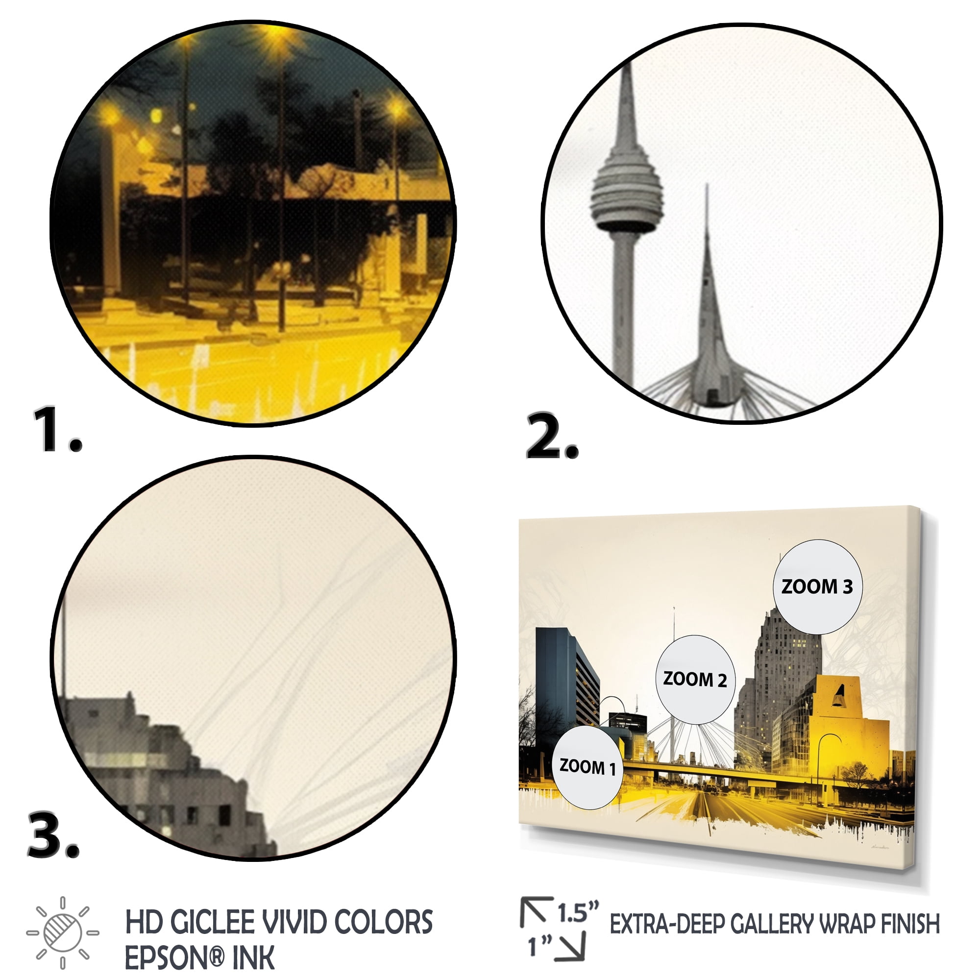 Designart Winnipeg Skyline Of City I Canvas Wall Art